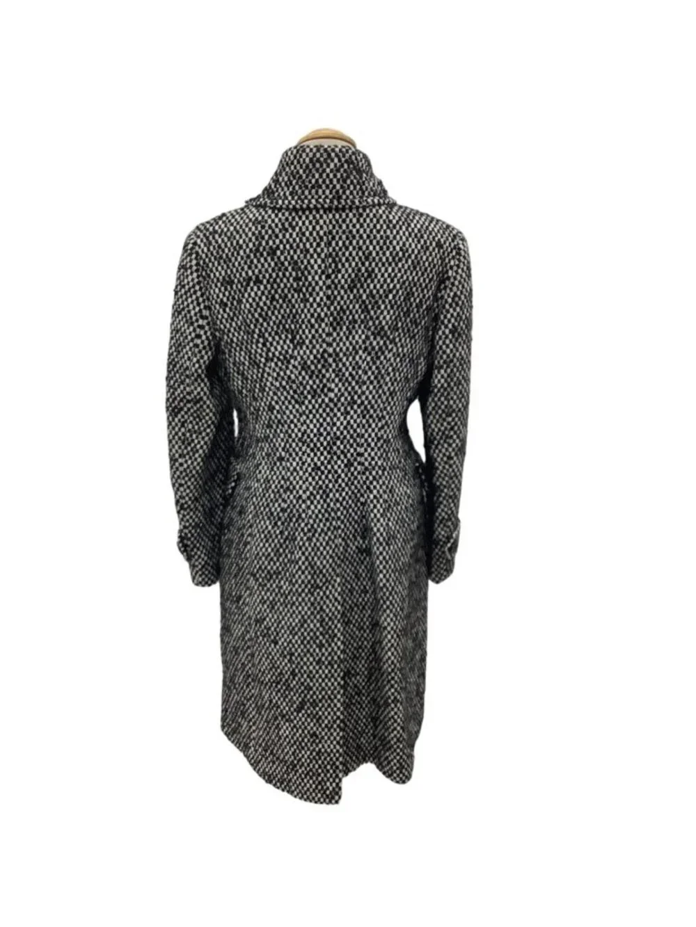 Max Mara Coat White Black 42